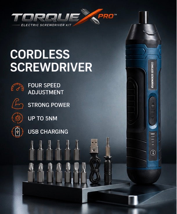The TorqueX Pro Cordless Screwdriver use