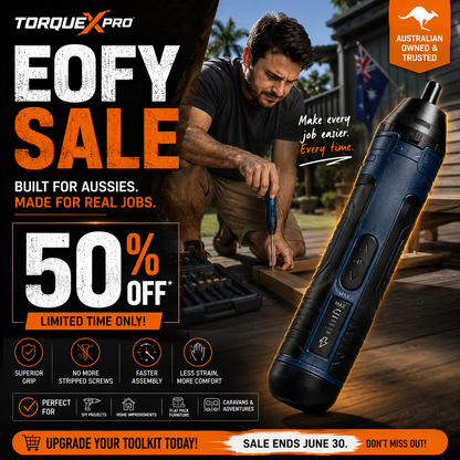 The TorqueX Pro Cordless Screwdriver EOFY SALE 50%