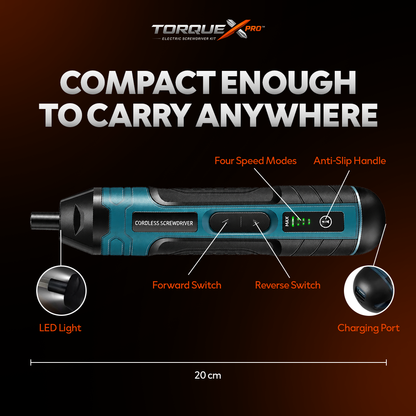 The TorqueX Pro Cordless Screwdriver